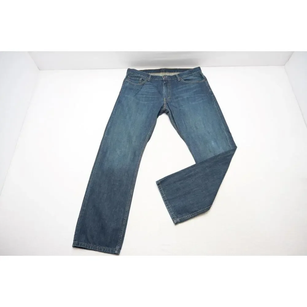Levi's 514 Straight Boot Rugged Denim‎ Blue Jeans Mens Size 38 x 32